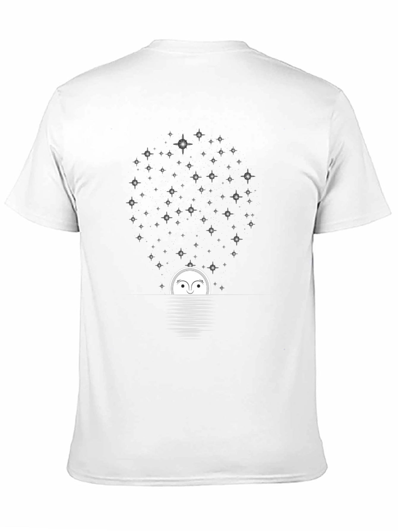 Moonlit Stargaze Black Graphic Tee
