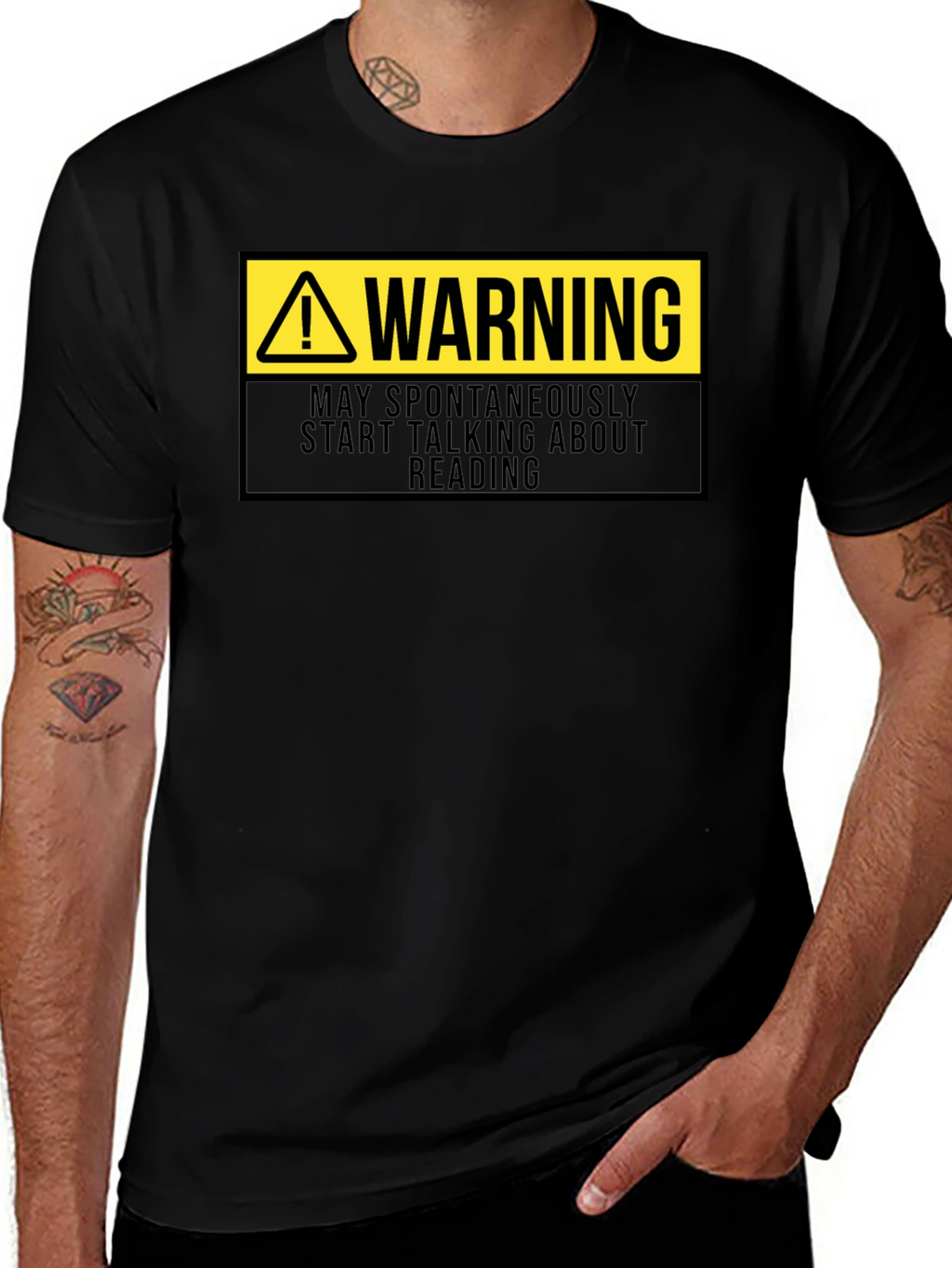 Warning: May Spontaneously Talk About Reading T-Shirt