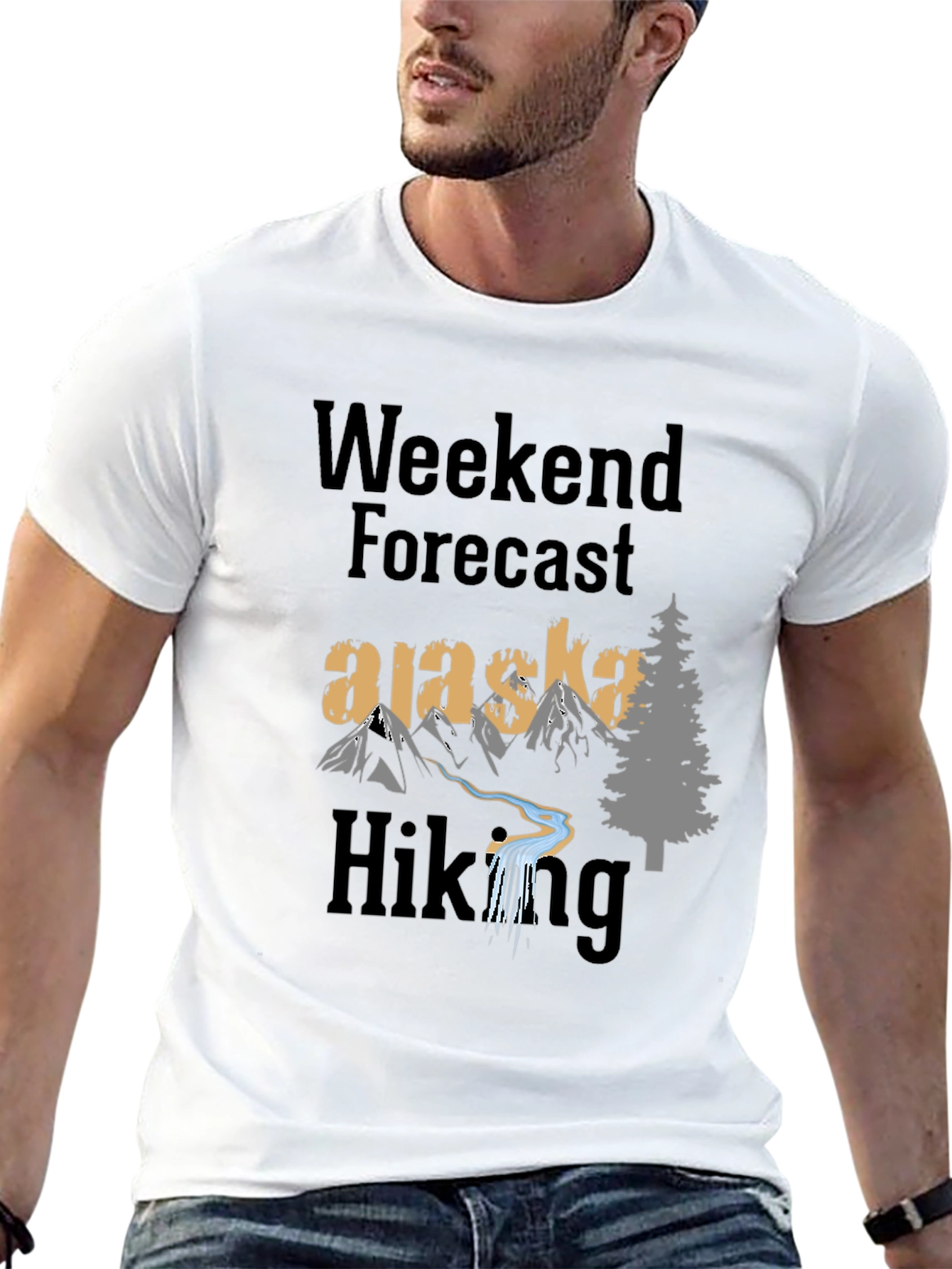 Alaska Hiking Weekend Forecast T-Shirt