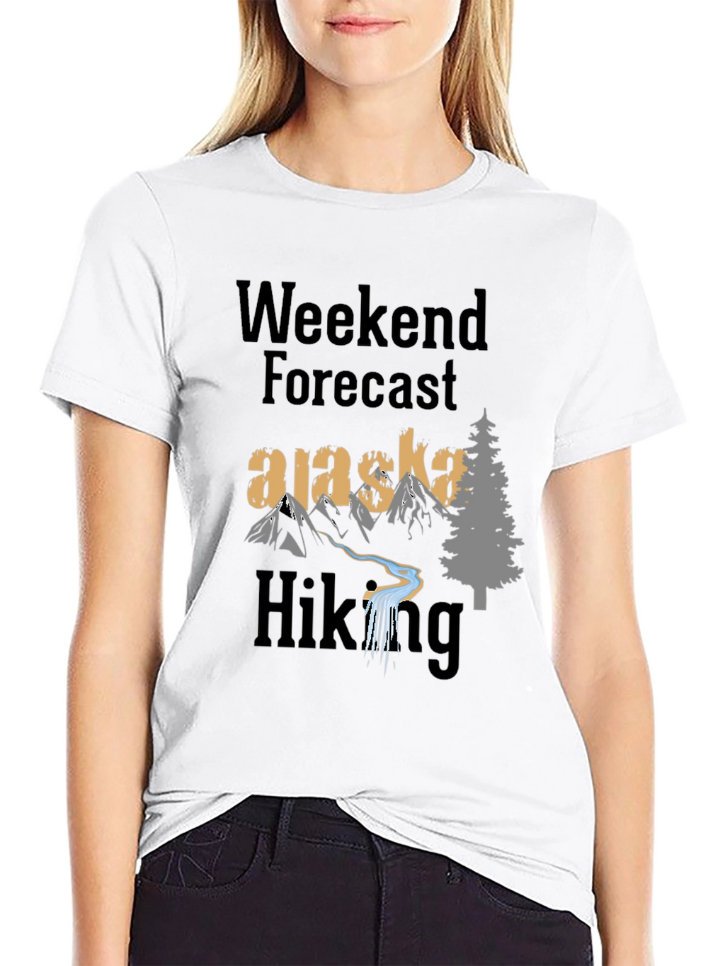 Alaska Hiking Weekend Forecast T-Shirt