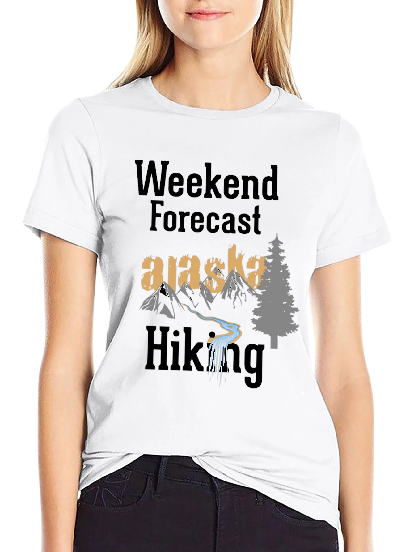 Alaska Hiking Weekend Forecast T-Shirt