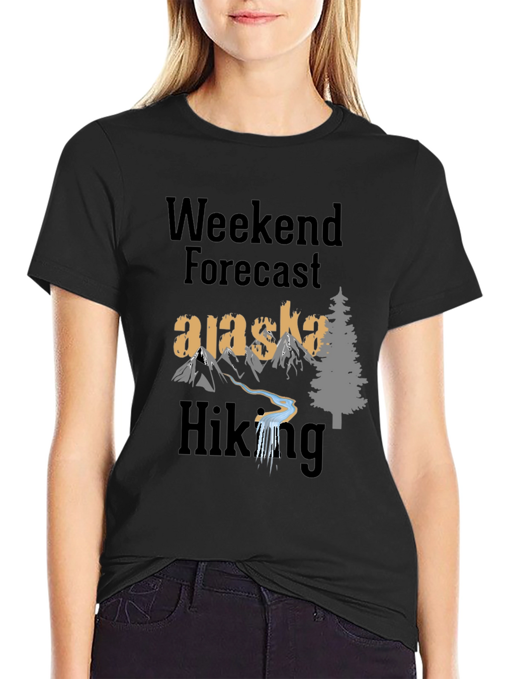 Alaska Hiking Weekend Forecast T-Shirt