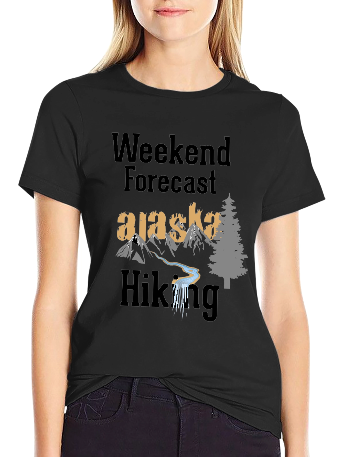 Alaska Hiking Weekend Forecast T-Shirt