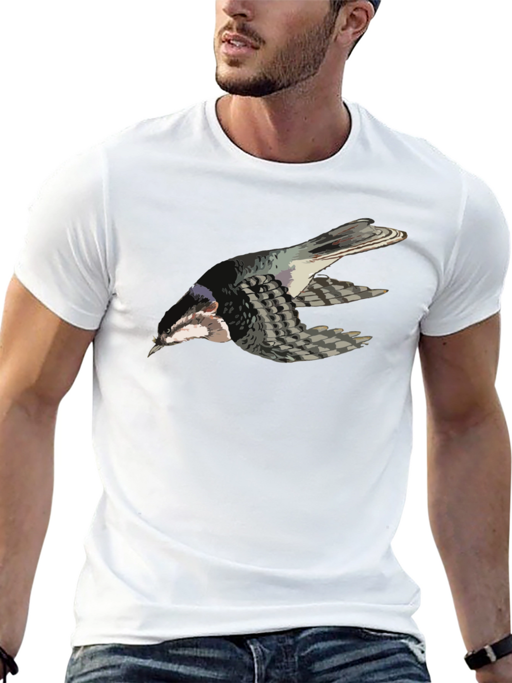 Graphic Tee - Bird Pattern