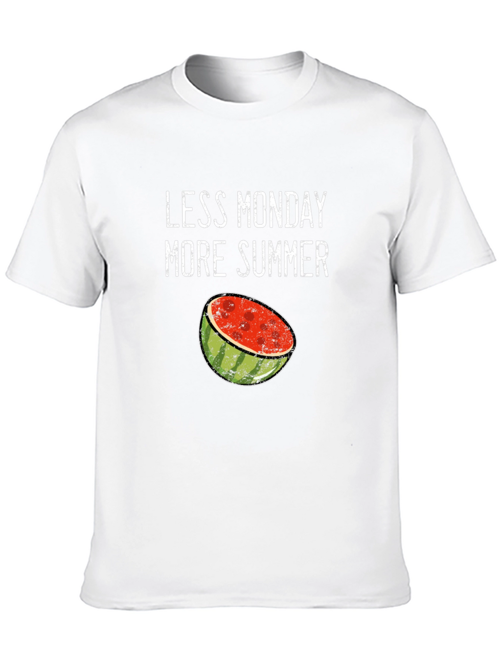 Less Monday More Summer Watermelon Graphic T-Shirt