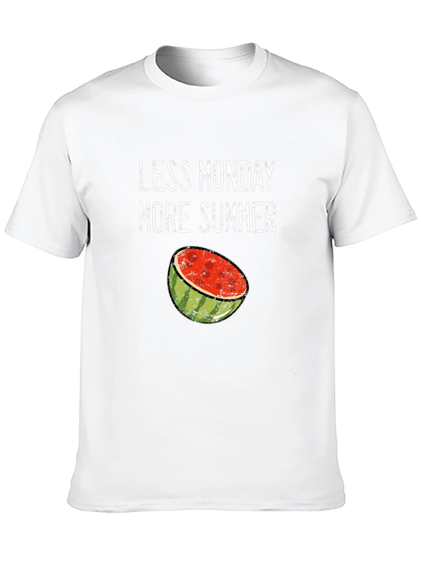 Less Monday More Summer Watermelon Graphic T-Shirt
