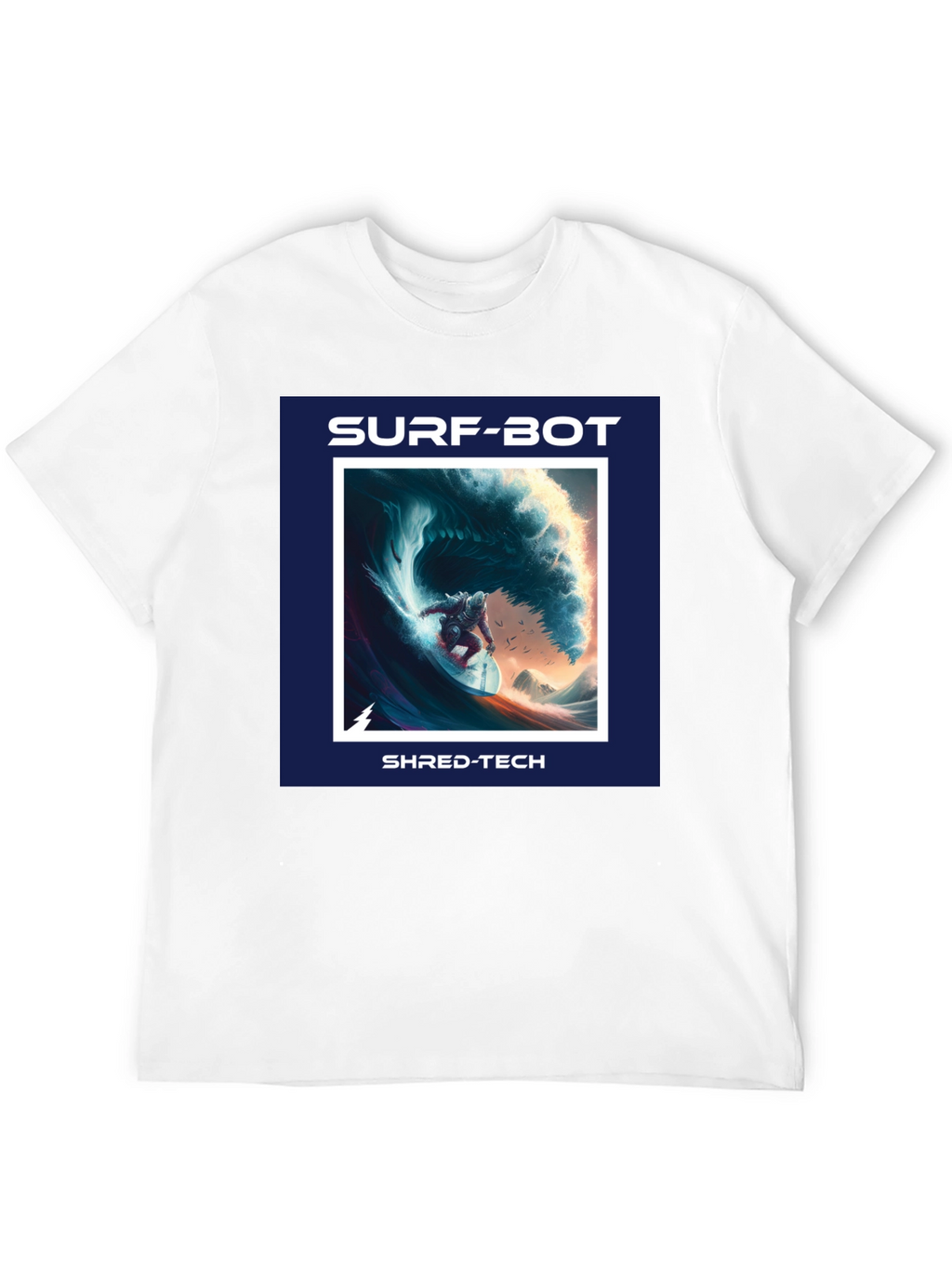 Surf-Bot Shred-Tech Black T-Shirt