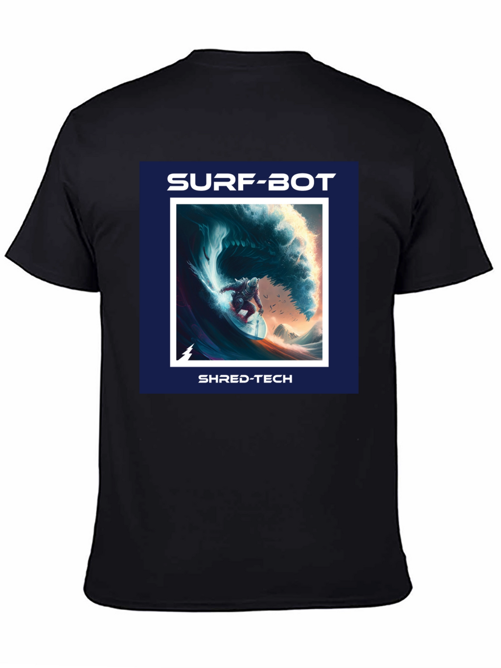 Surf-Bot Shred-Tech Black T-Shirt