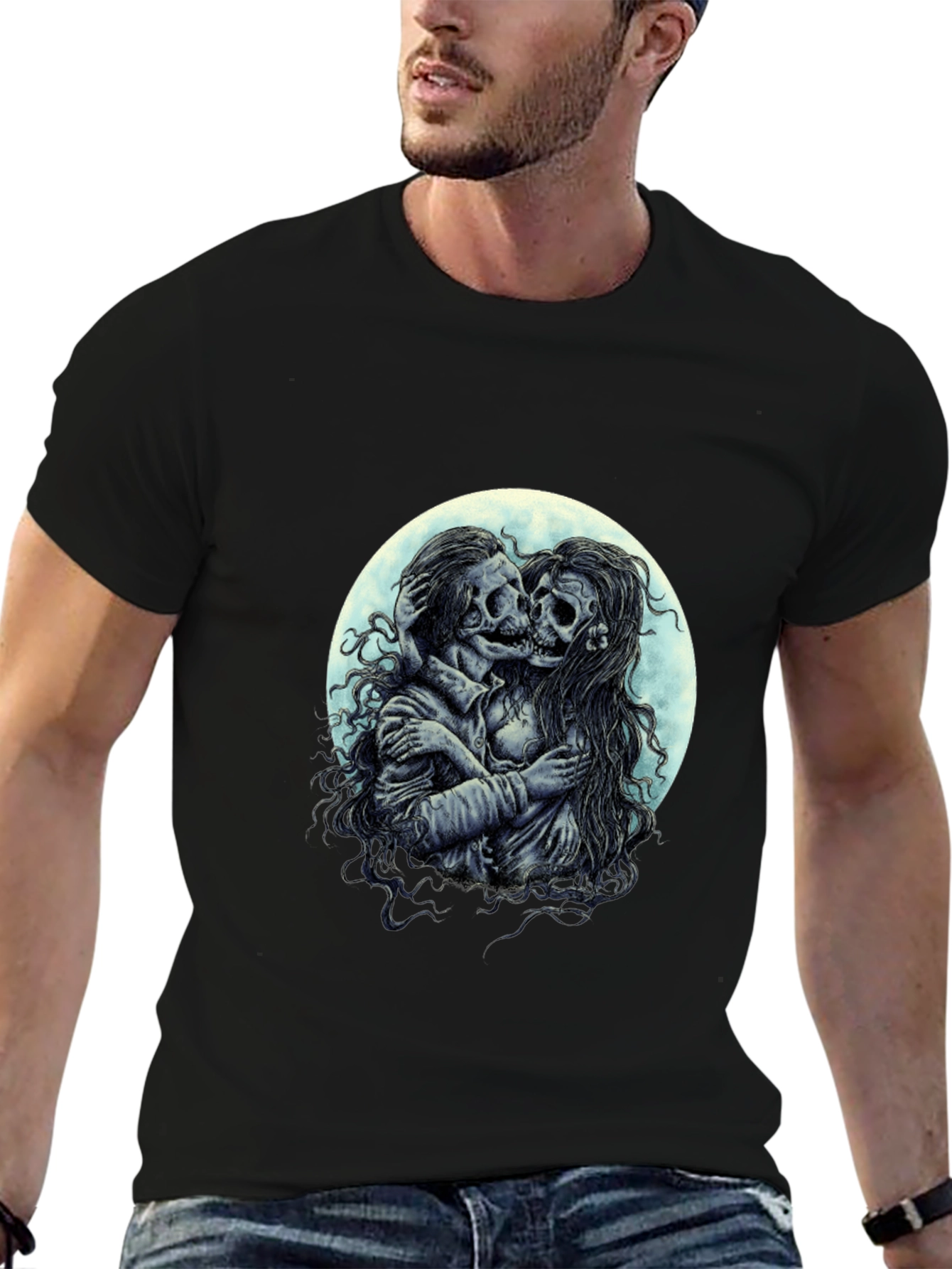 Skeleton Lovers T-Shirt - Gothic Romance Tee