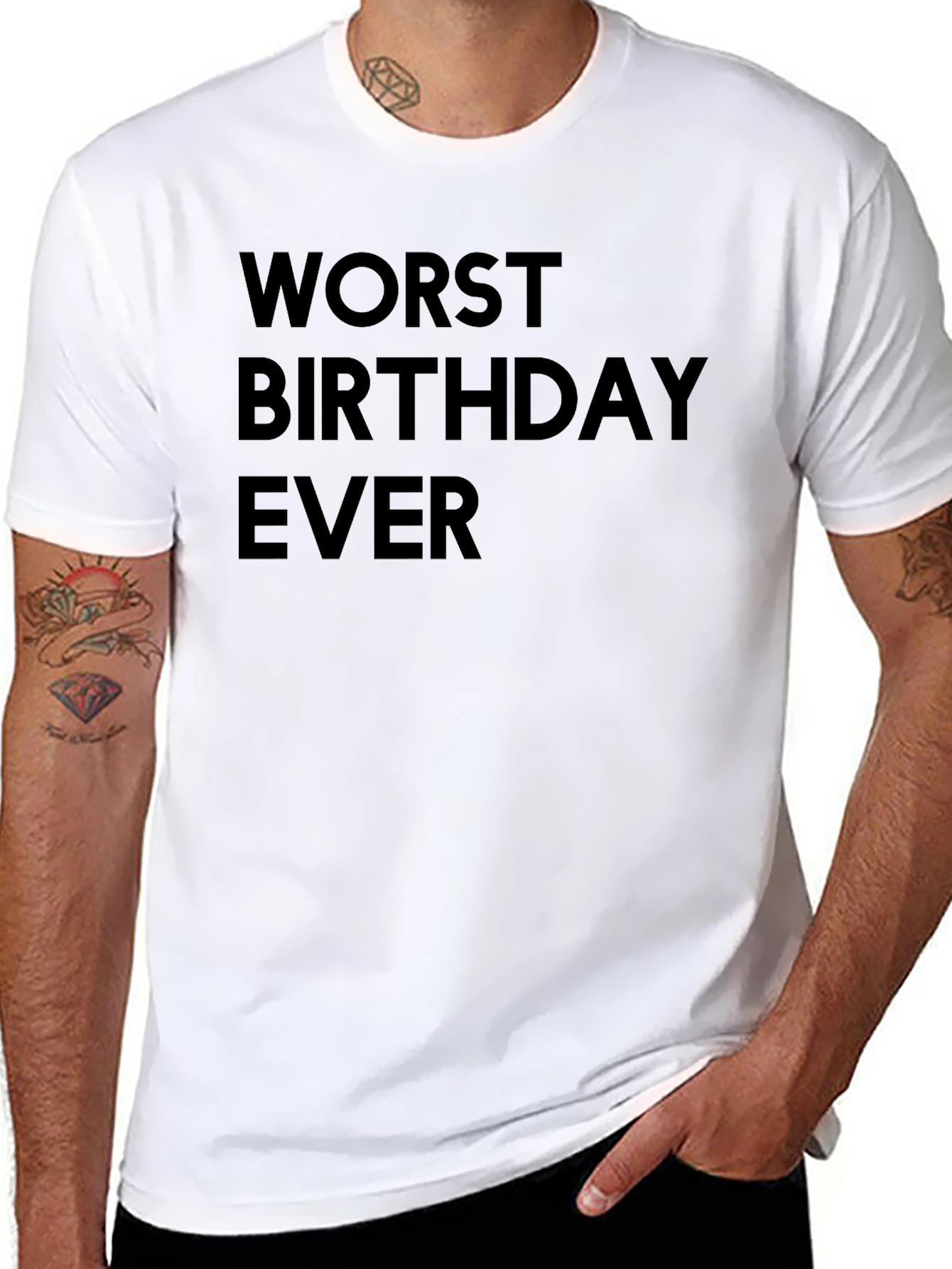 Worst Birthday Ever T-Shirt - Black Graphic Tee