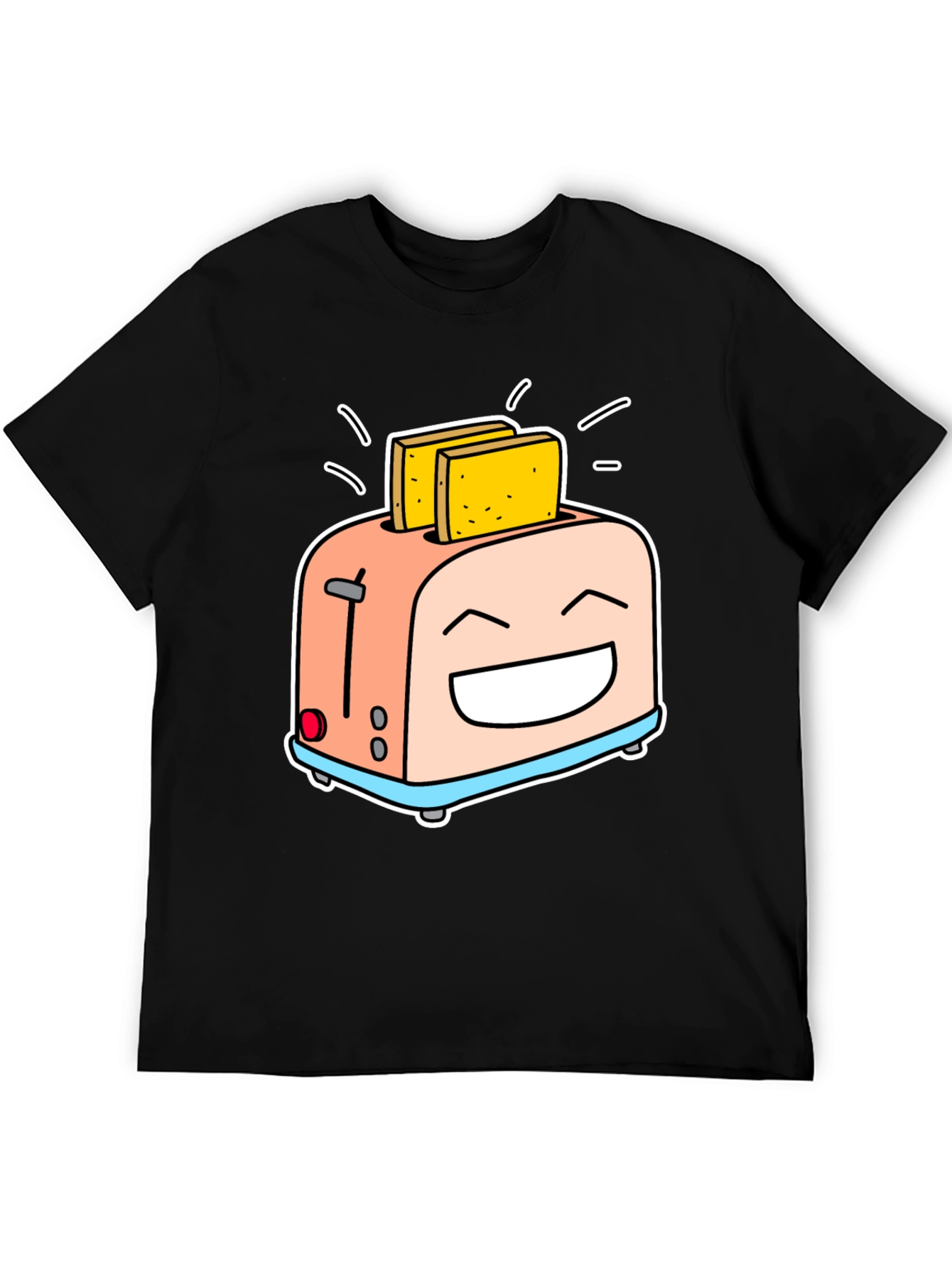 Smiling Toaster Graphic Tee - Black