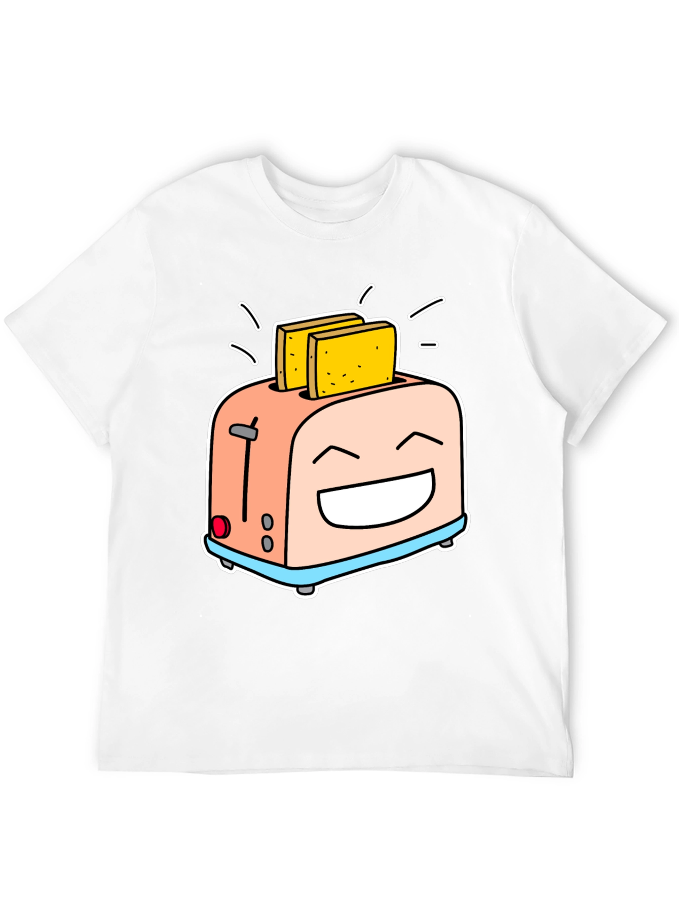 Smiling Toaster Graphic Tee - Black