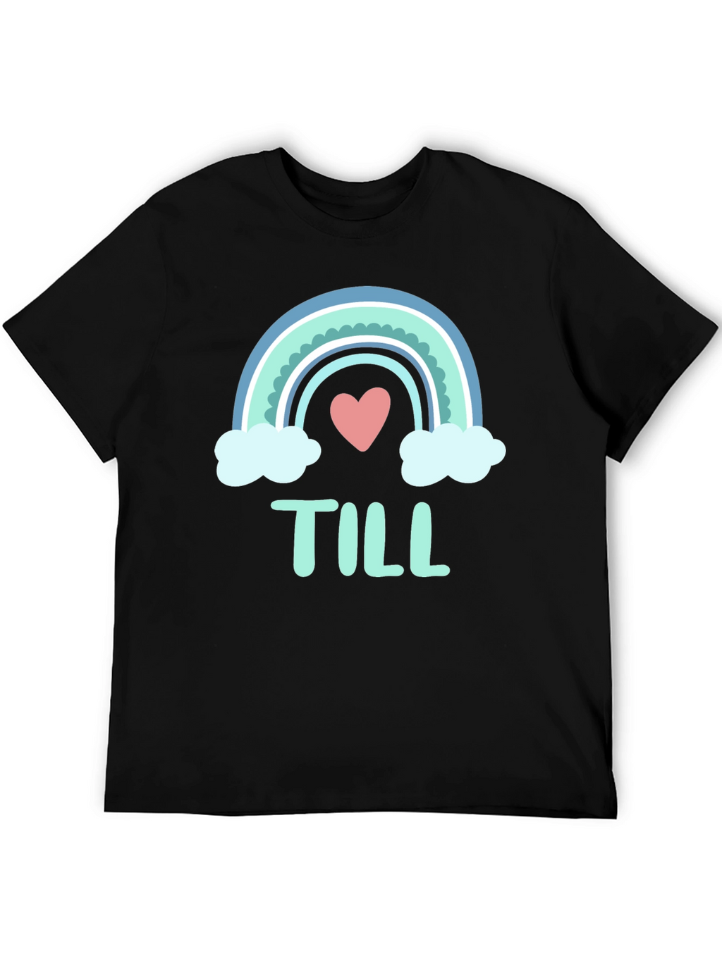 Cute Rainbow Heart T-Shirt - Till Design