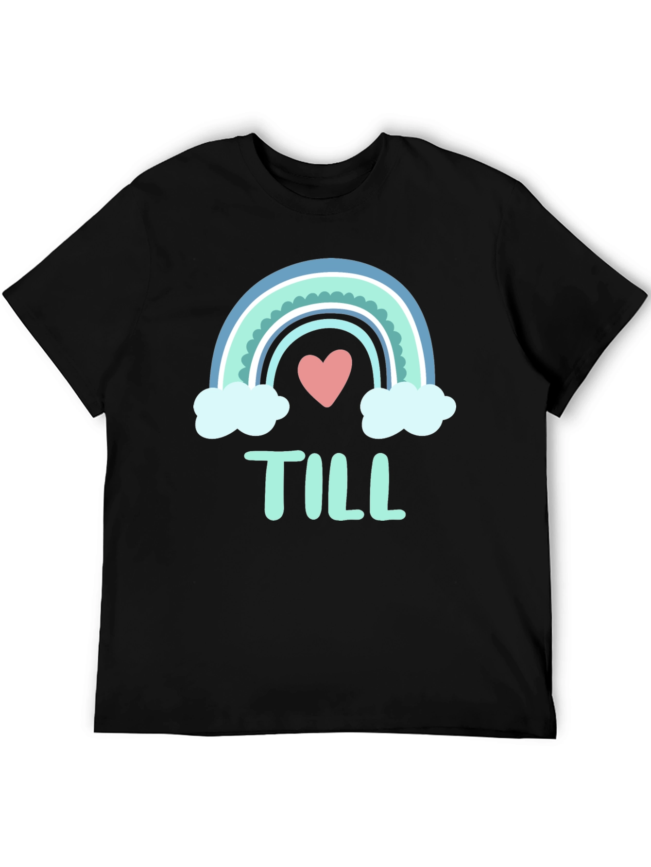 Cute Rainbow Heart T-Shirt - Till Design