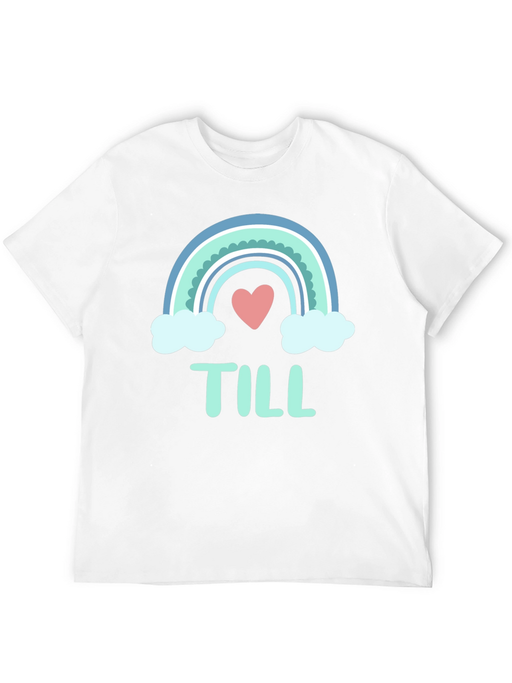 Cute Rainbow Heart T-Shirt - Till Design