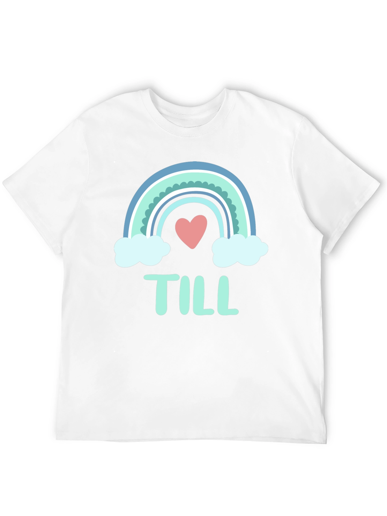 Cute Rainbow Heart T-Shirt - Till Design