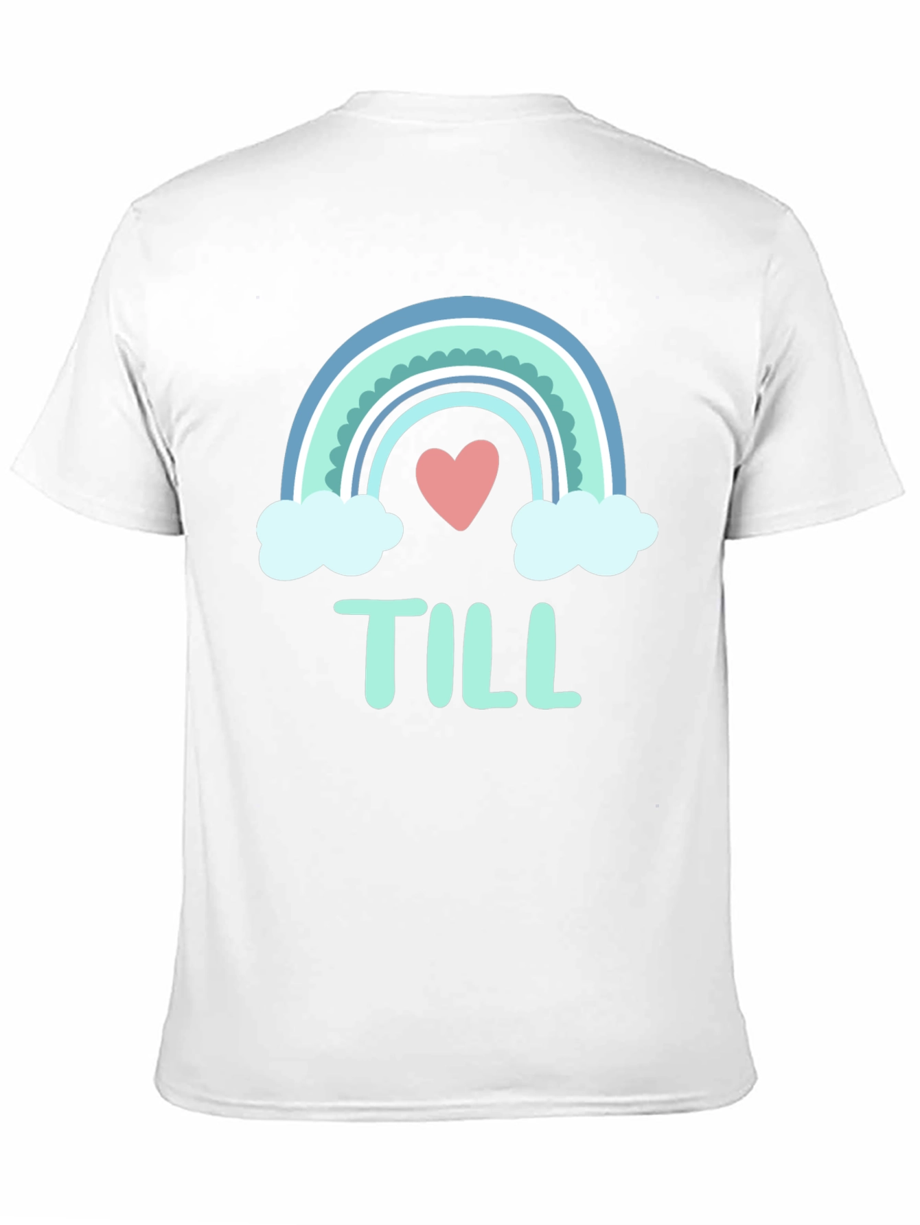 Cute Rainbow Heart T-Shirt - Till Design