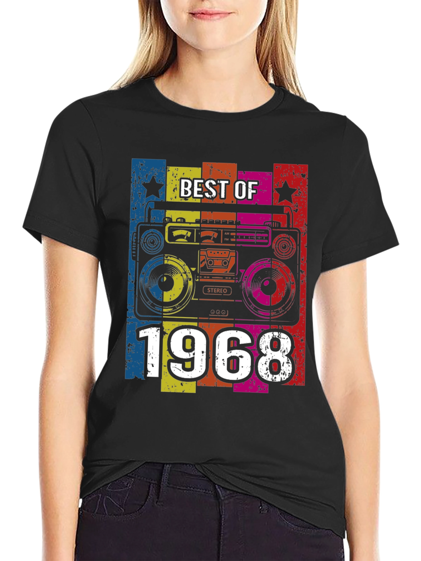 Retro Best of 1968 Boombox T-Shirt