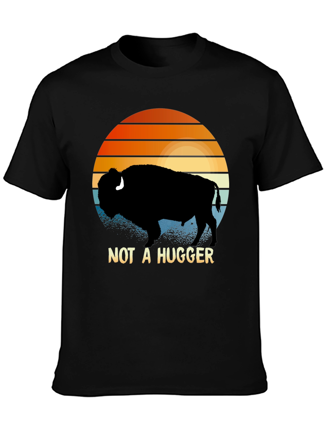 Not A Hugger Bison T-Shirt