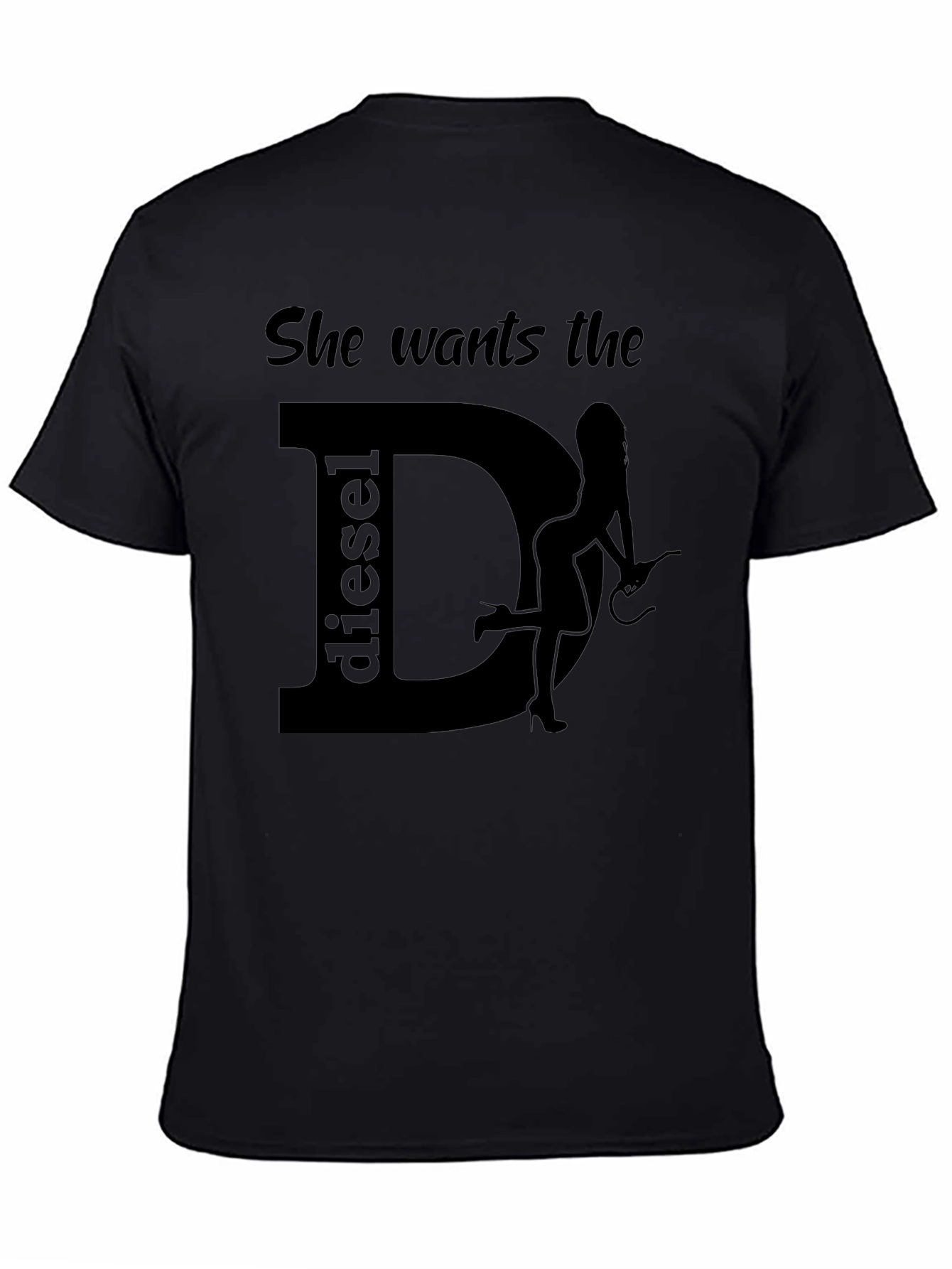 She Wants the Diesel Black Graphic T-Shirt