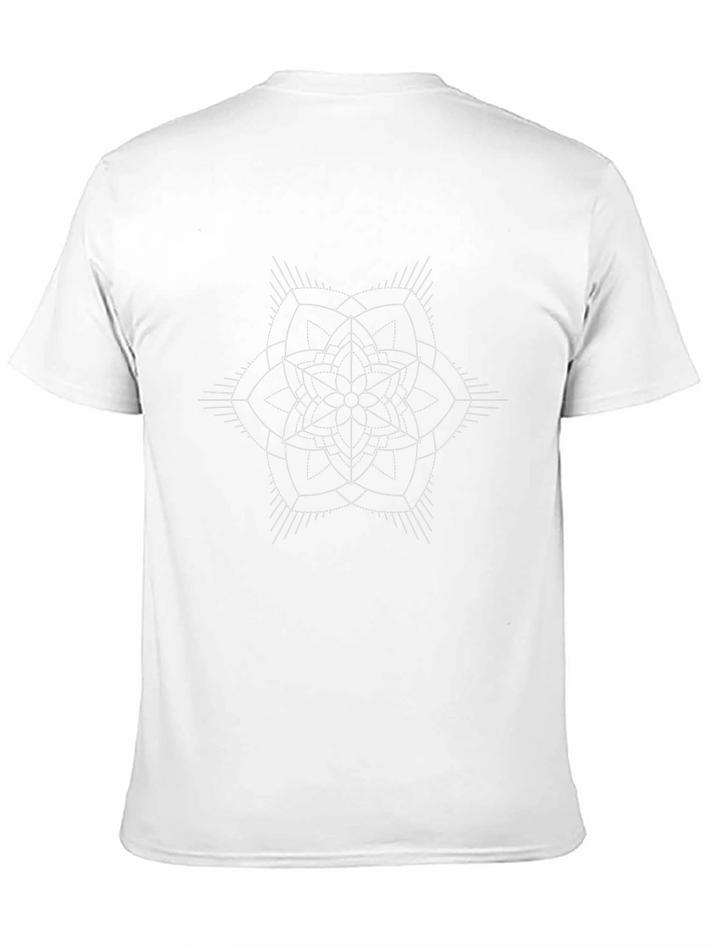 Geometric Mandala Graphic Black T-Shirt