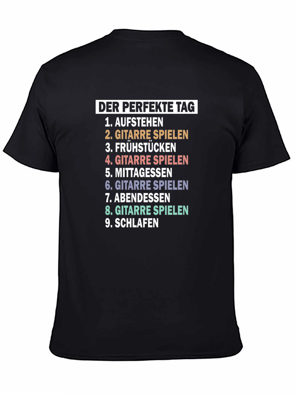Perfect Day Guitar Player T-Shirt - Music Lover Tee
