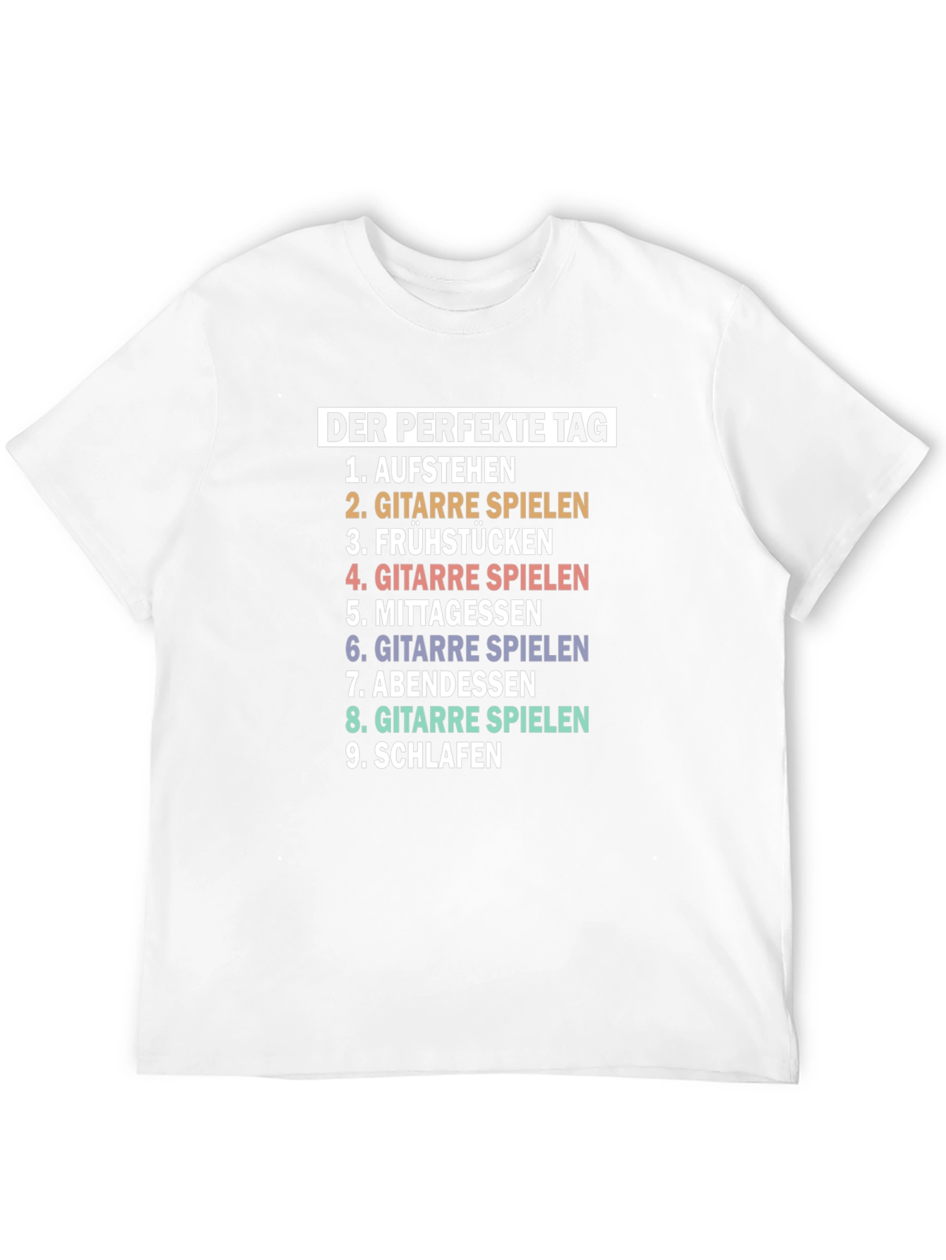 Perfect Day Guitar Player T-Shirt - Music Lover Tee