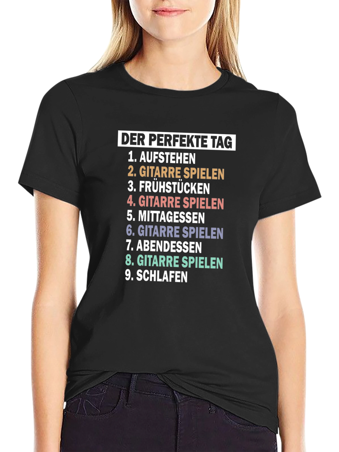Perfect Day Guitar Player T-Shirt - Music Lover Tee