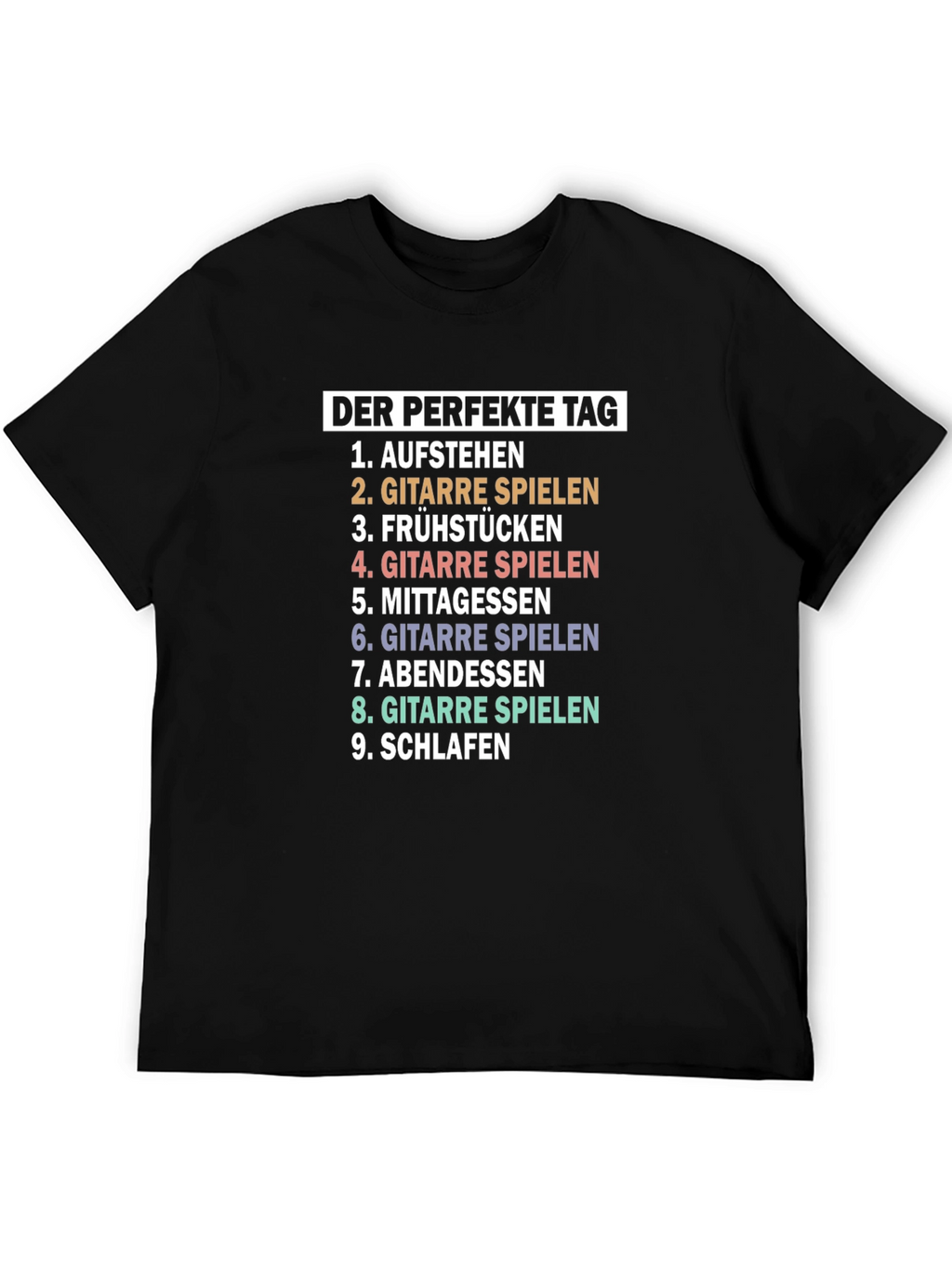 Perfect Day Guitar Player T-Shirt - Music Lover Tee