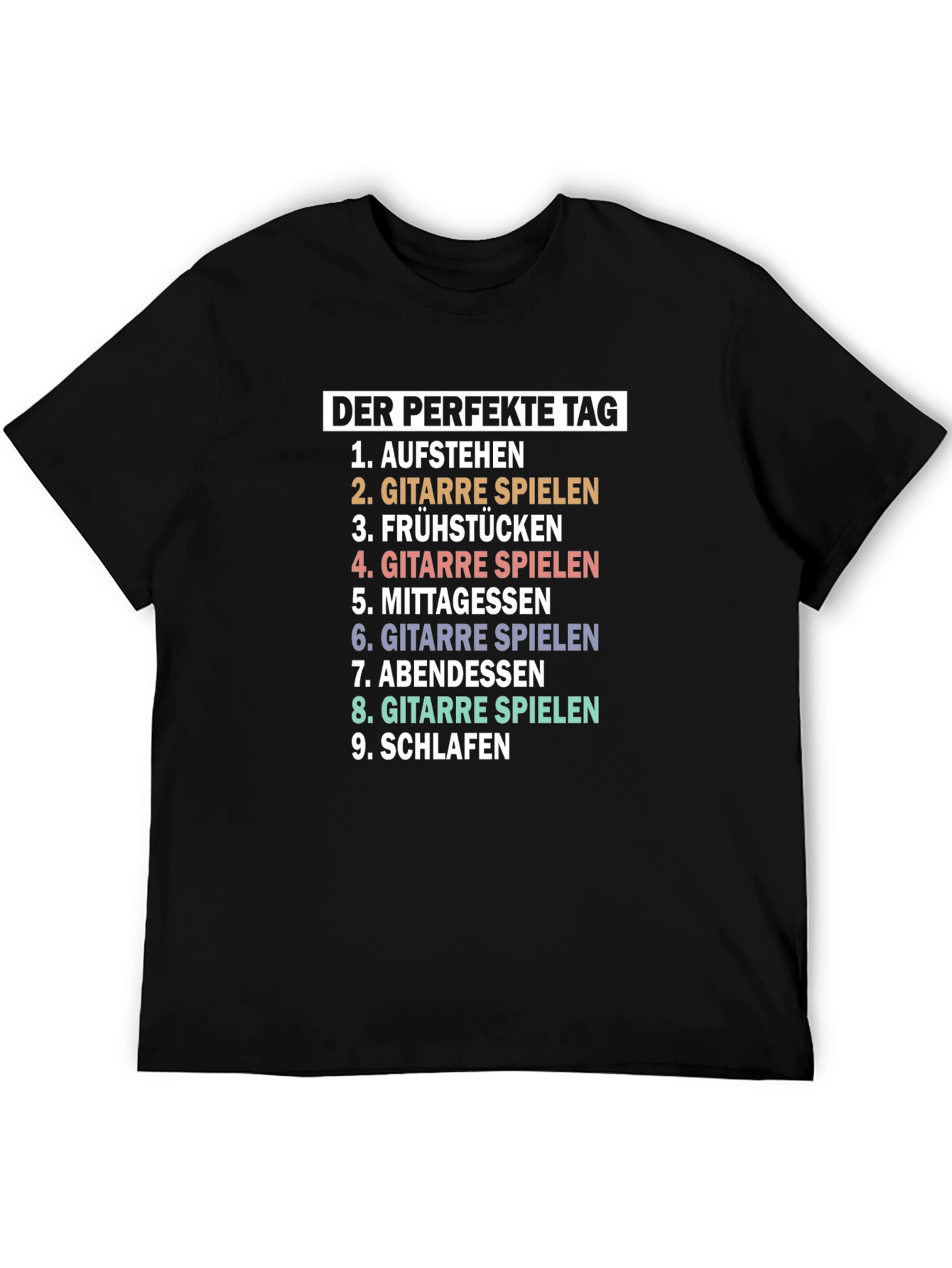 Perfect Day Guitar Player T-Shirt - Music Lover Tee