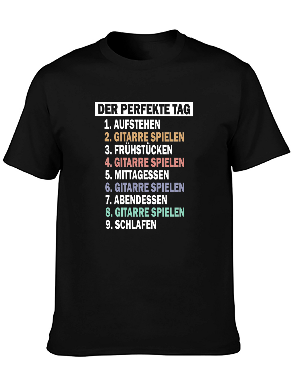Perfect Day Guitar Player T-Shirt - Music Lover Tee