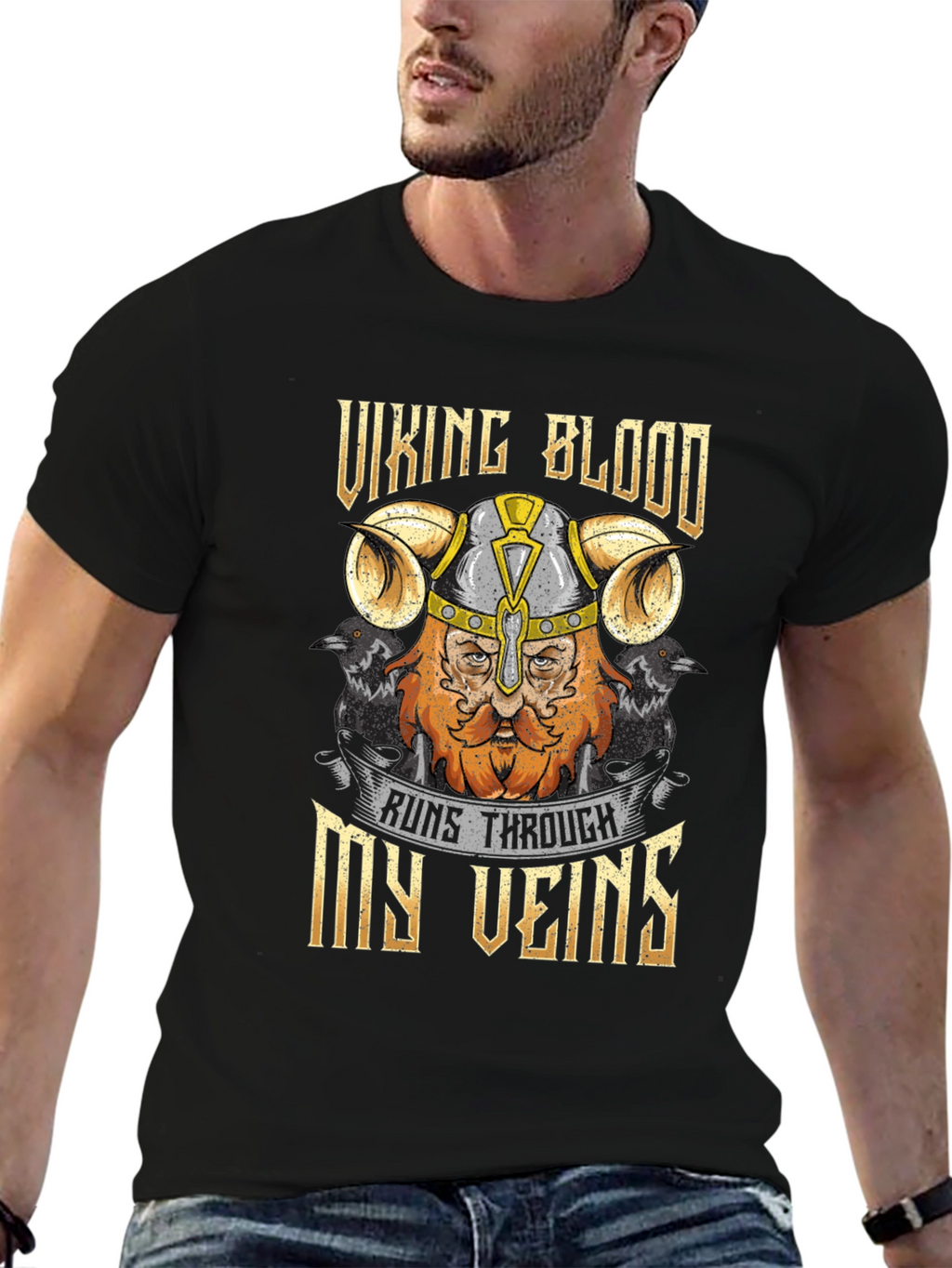 Viking Blood T-Shirt - Runs Through My Veins