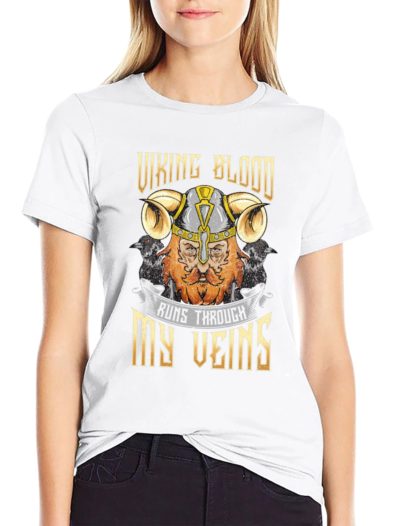 Viking Blood T-Shirt - Runs Through My Veins