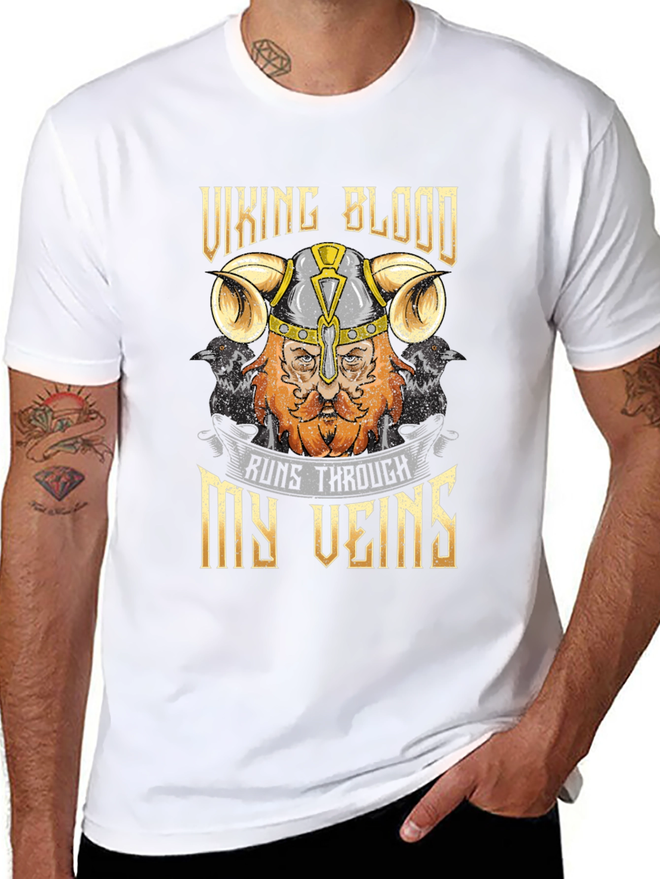 Viking Blood T-Shirt - Runs Through My Veins