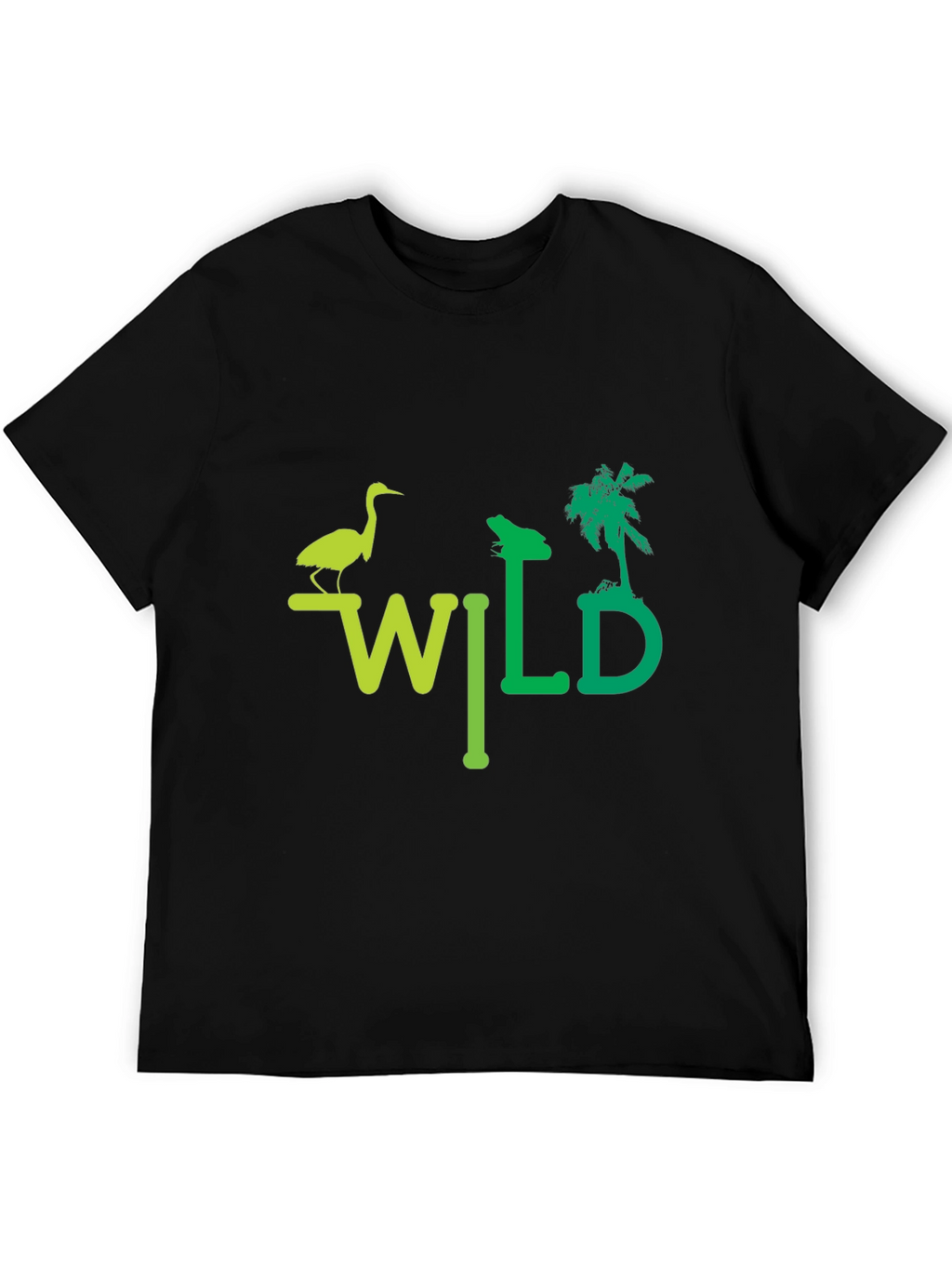 Wild Nature Graphic T-Shirt - Unisex Black Tee