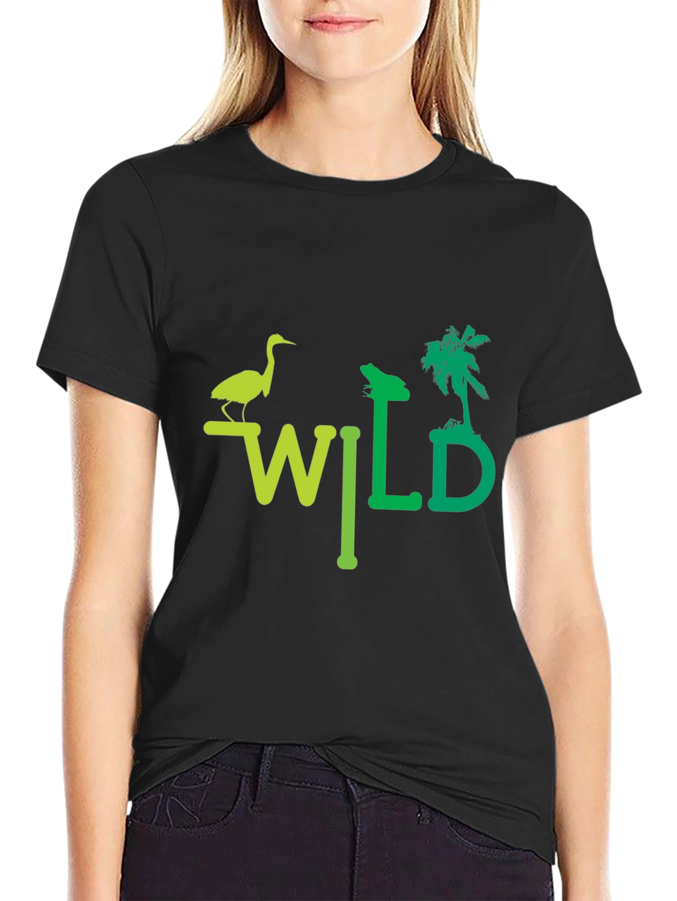 Wild Nature Graphic T-Shirt - Unisex Black Tee