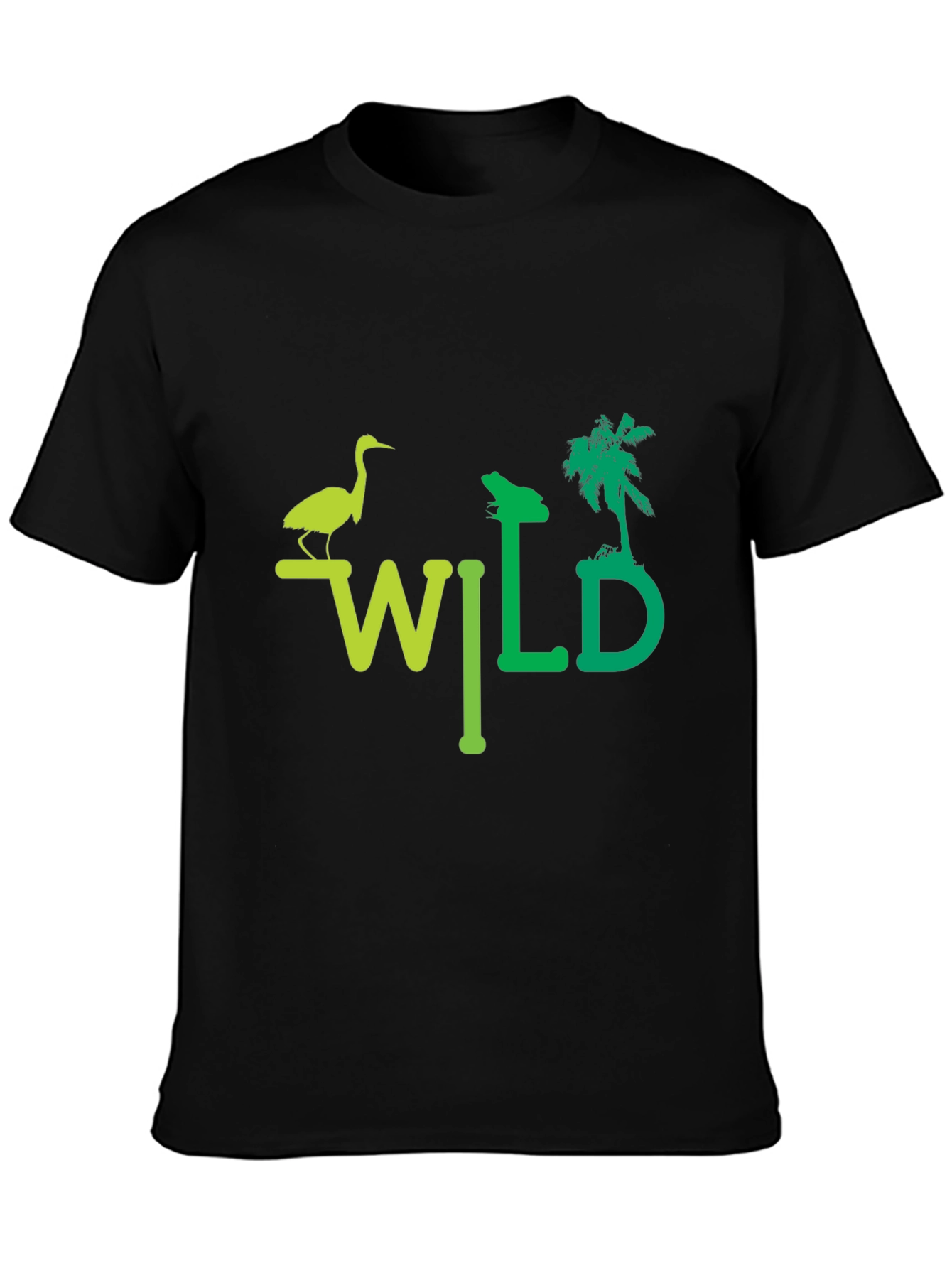 Wild Nature Graphic T-Shirt - Unisex Black Tee
