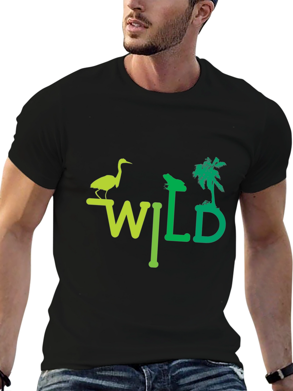 Wild Nature Graphic T-Shirt - Unisex Black Tee