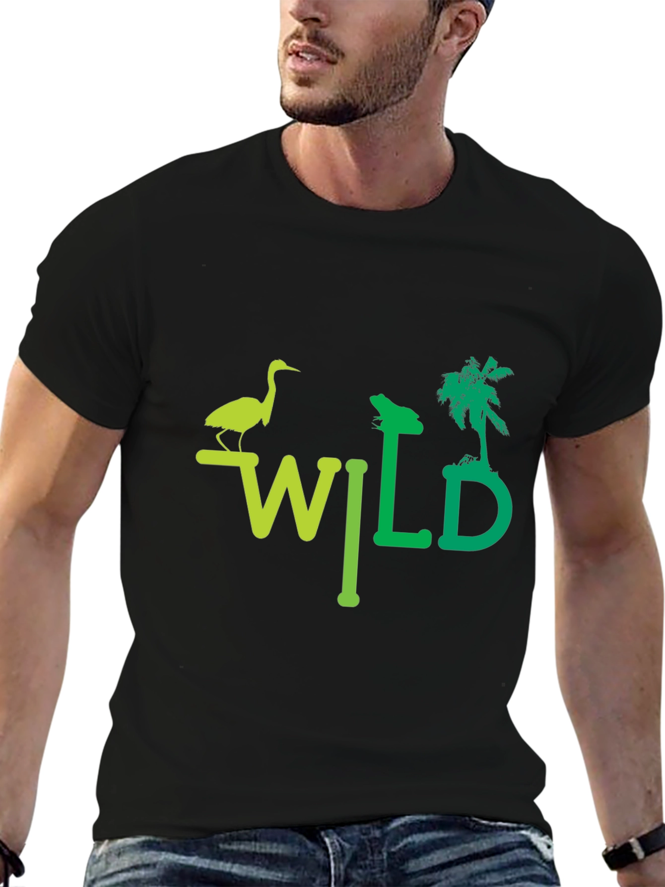 Wild Nature Graphic T-Shirt - Unisex Black Tee