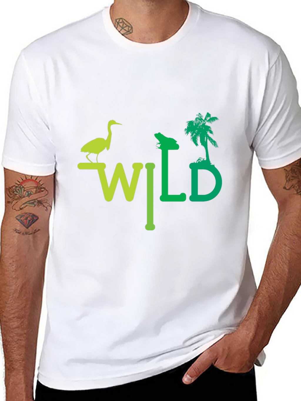 Wild Nature Graphic T-Shirt - Unisex Black Tee