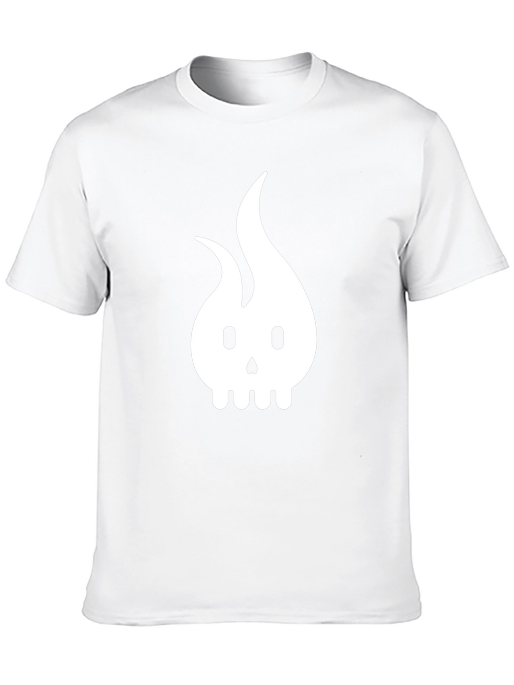 Flame Skull Graphic T-Shirt - Modern Dark Design