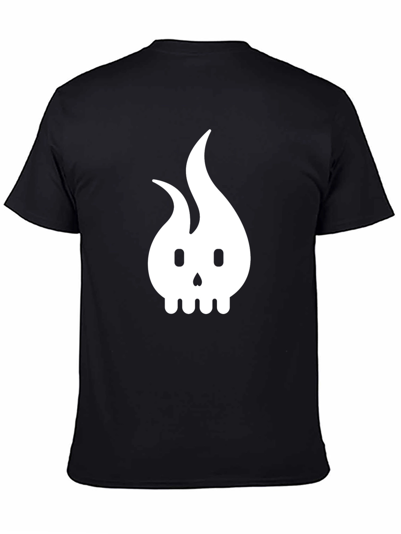 Flame Skull Graphic T-Shirt - Modern Dark Design