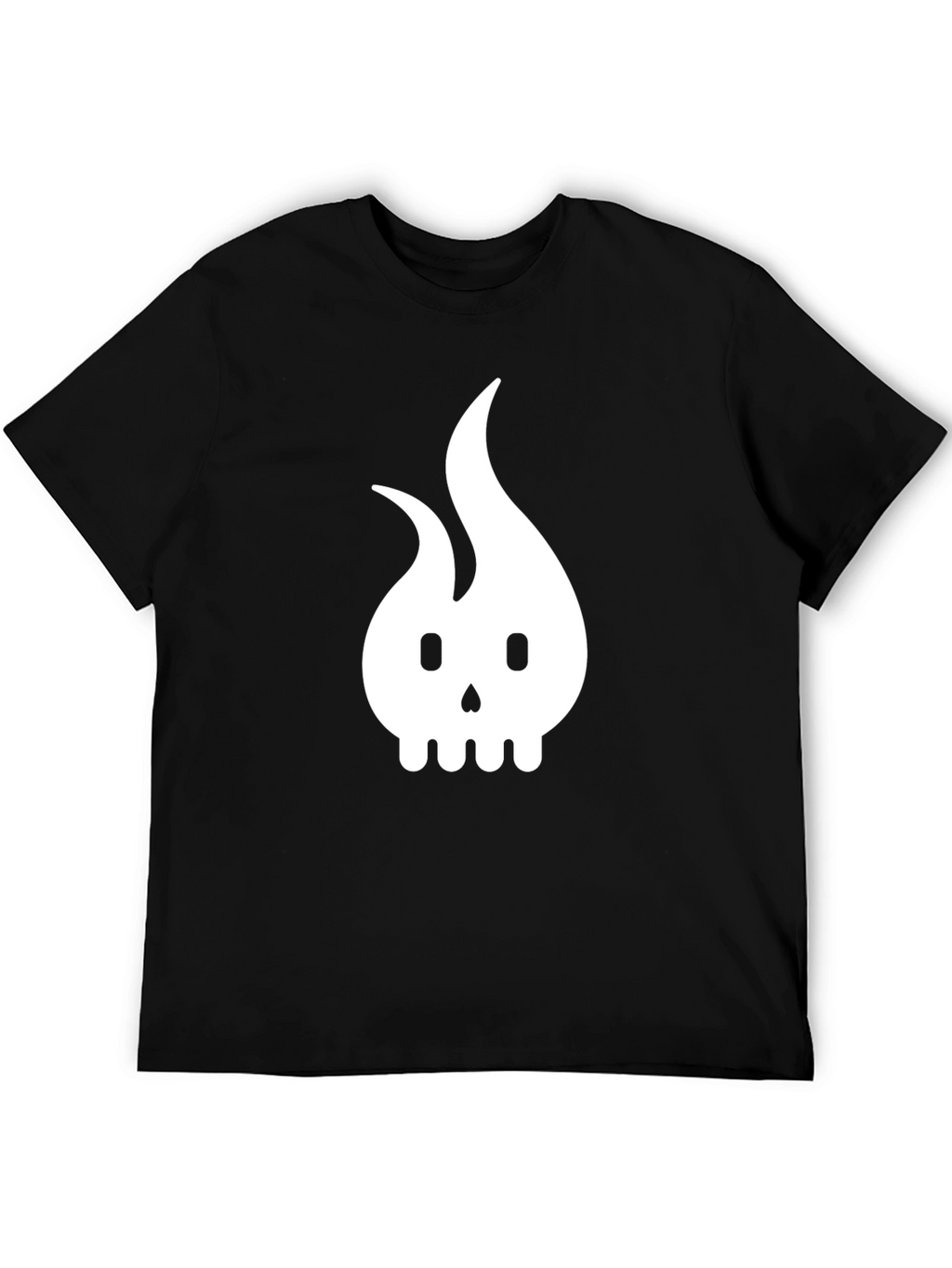 Flame Skull Graphic T-Shirt - Modern Dark Design