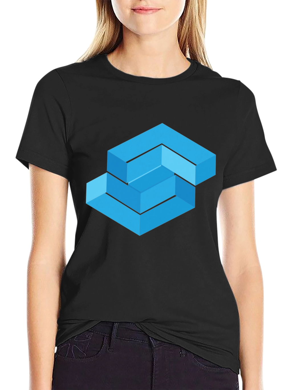 Geometric Illusion T-Shirt - Modern Art Tee