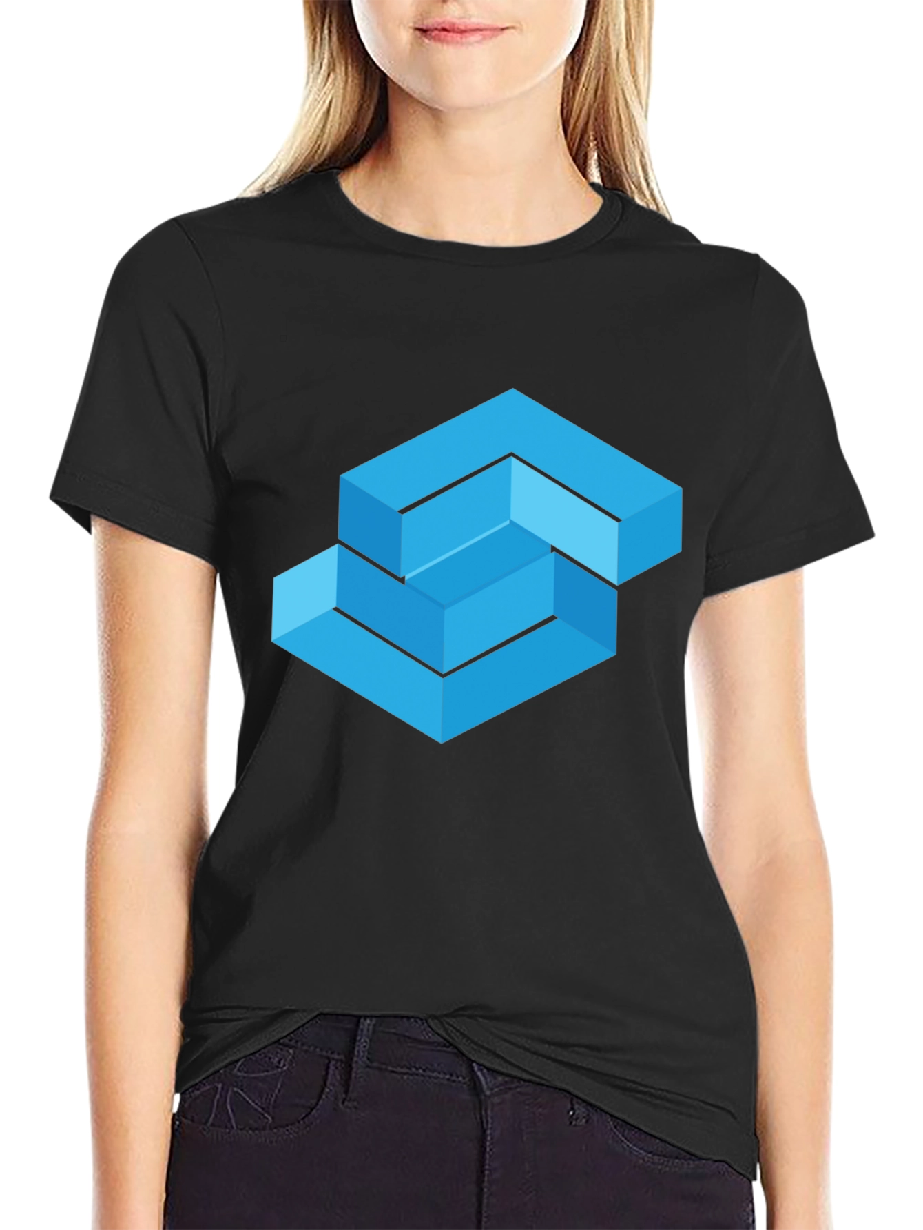 Geometric Illusion T-Shirt - Modern Art Tee