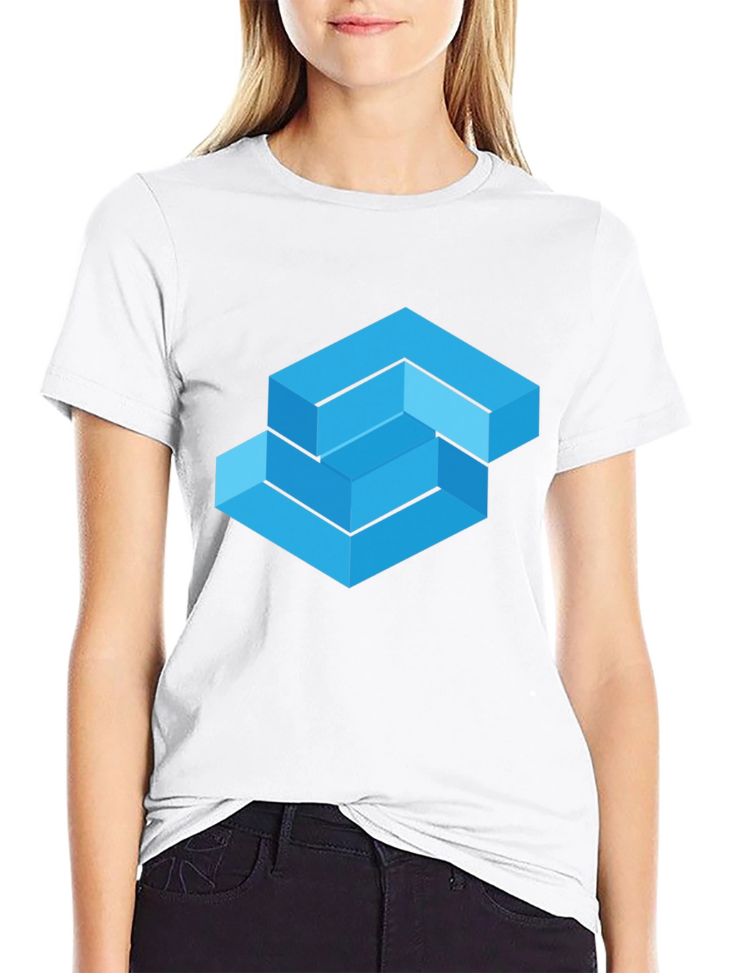 Geometric Illusion T-Shirt - Modern Art Tee