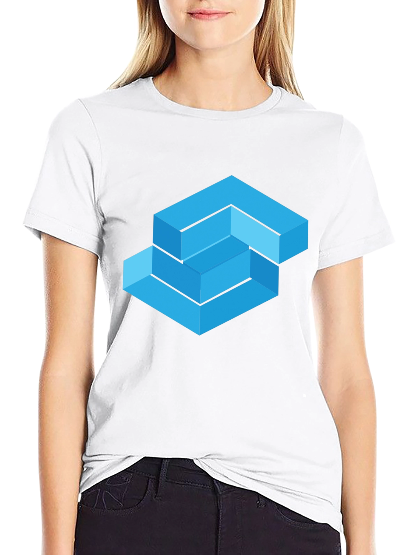 Geometric Illusion T-Shirt - Modern Art Tee