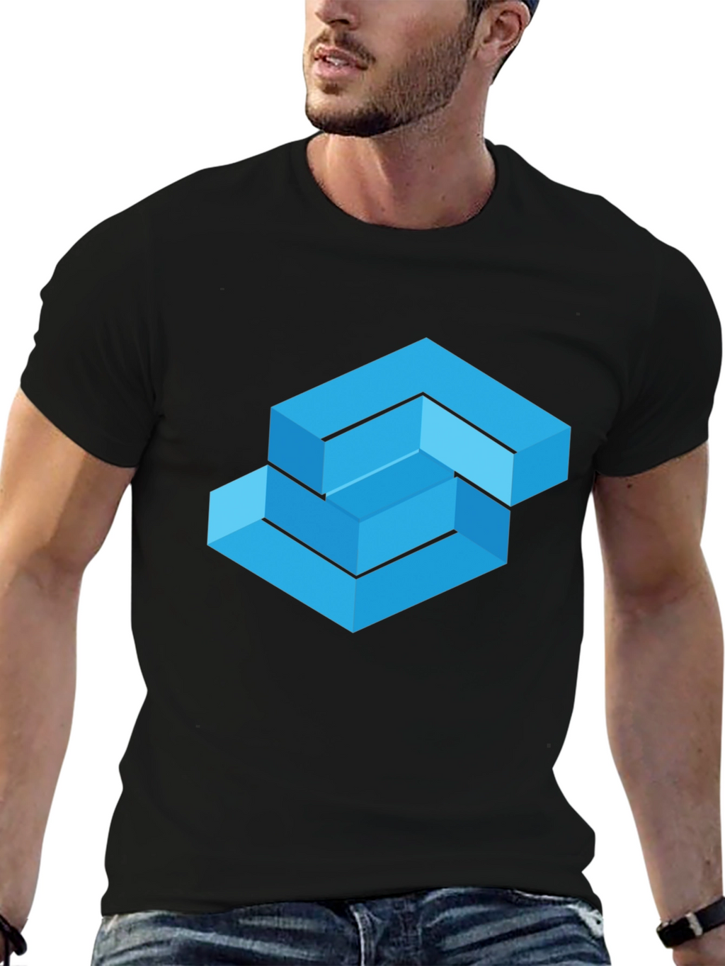 Geometric Illusion T-Shirt - Modern Art Tee