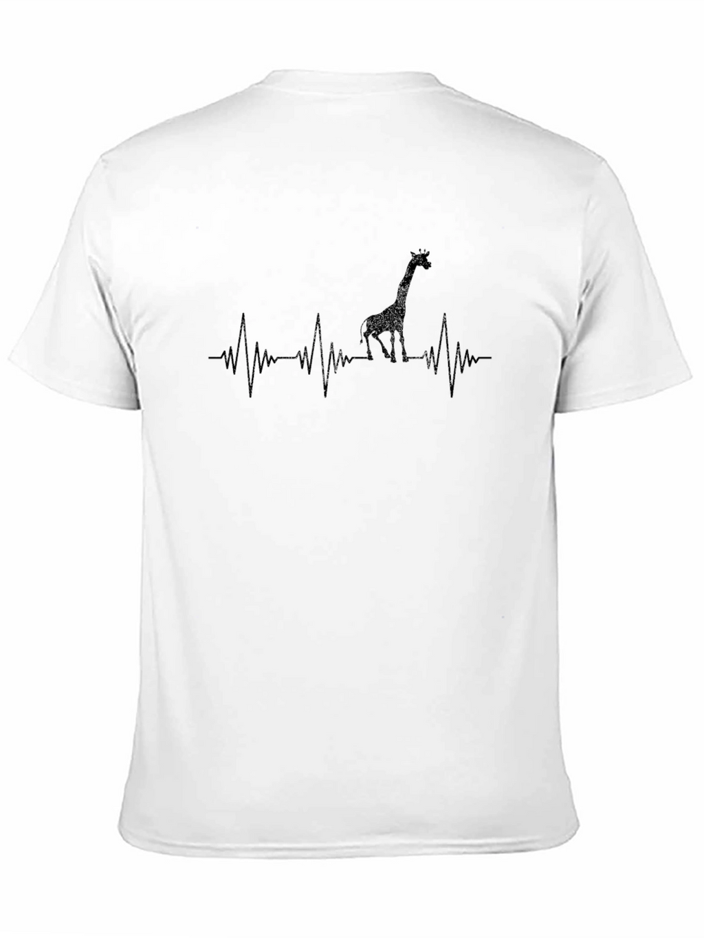 Giraffe Heartbeat Graphic Tee - Cool Animal Lover T-Shirt