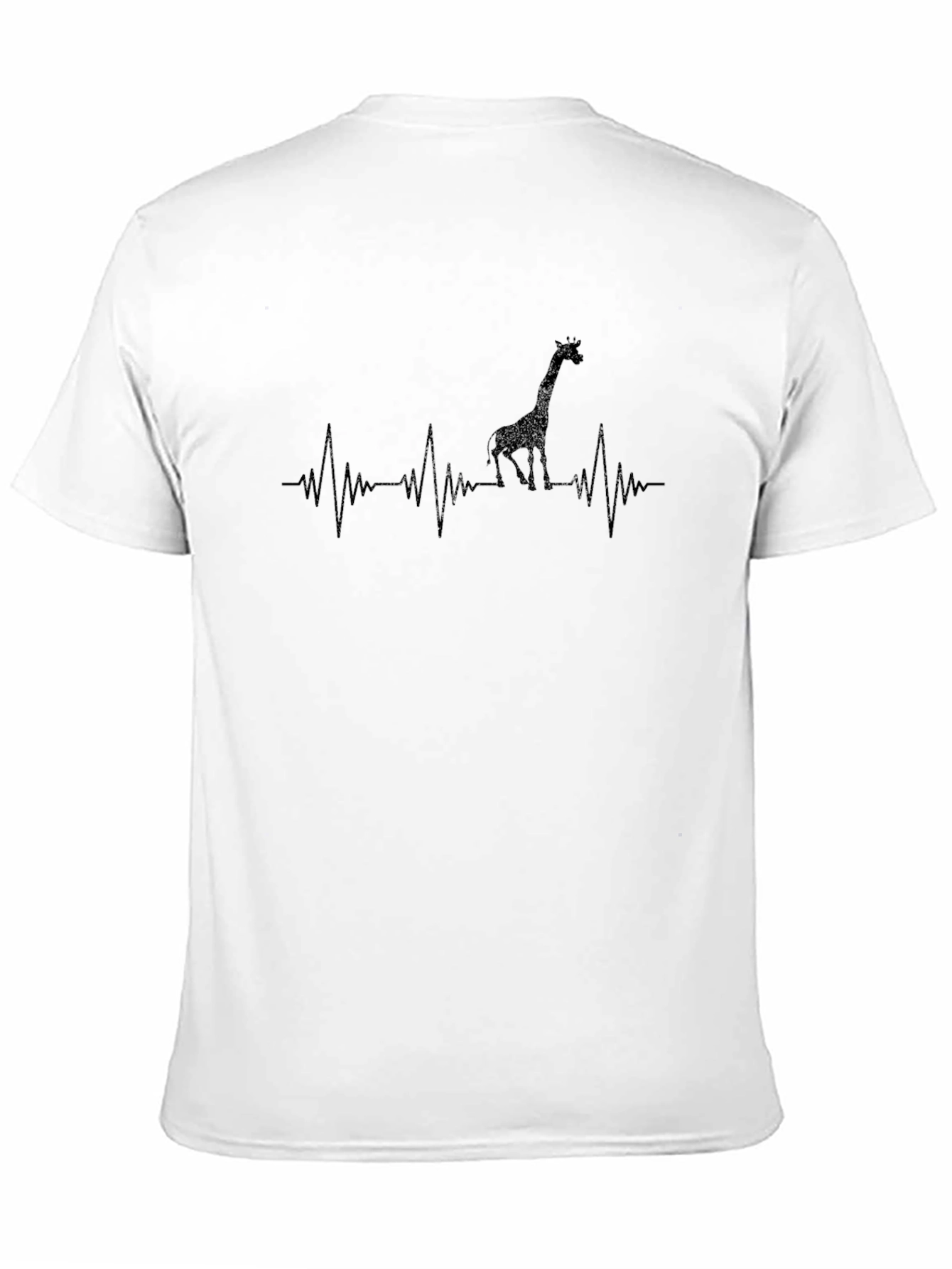 Giraffe Heartbeat Graphic Tee - Cool Animal Lover T-Shirt